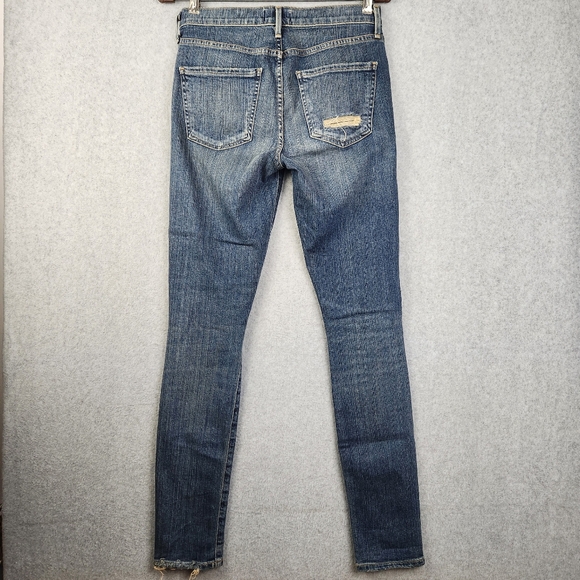 AGOLDE Jeans Womens 26 Blue Denim Medium Wash Distressed Stretch Made in USA - Picture 10 of 15